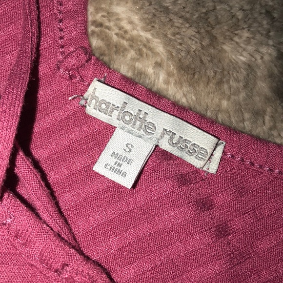 Pink tiny lace up tank - Picture 3 of 3